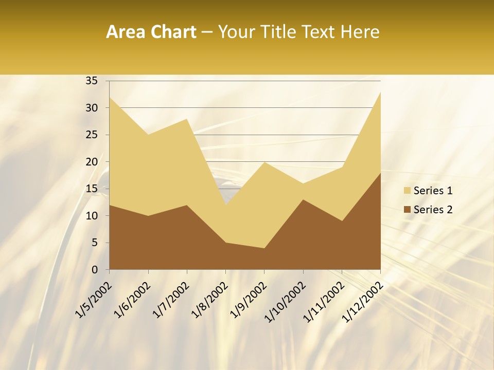 Straw Gold Meadow PowerPoint Template