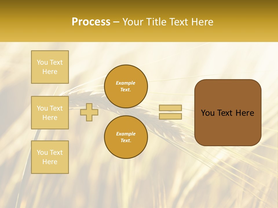 Straw Gold Meadow PowerPoint Template
