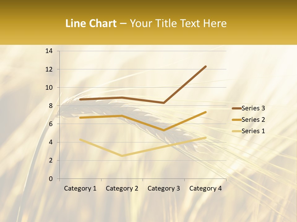 Straw Gold Meadow PowerPoint Template