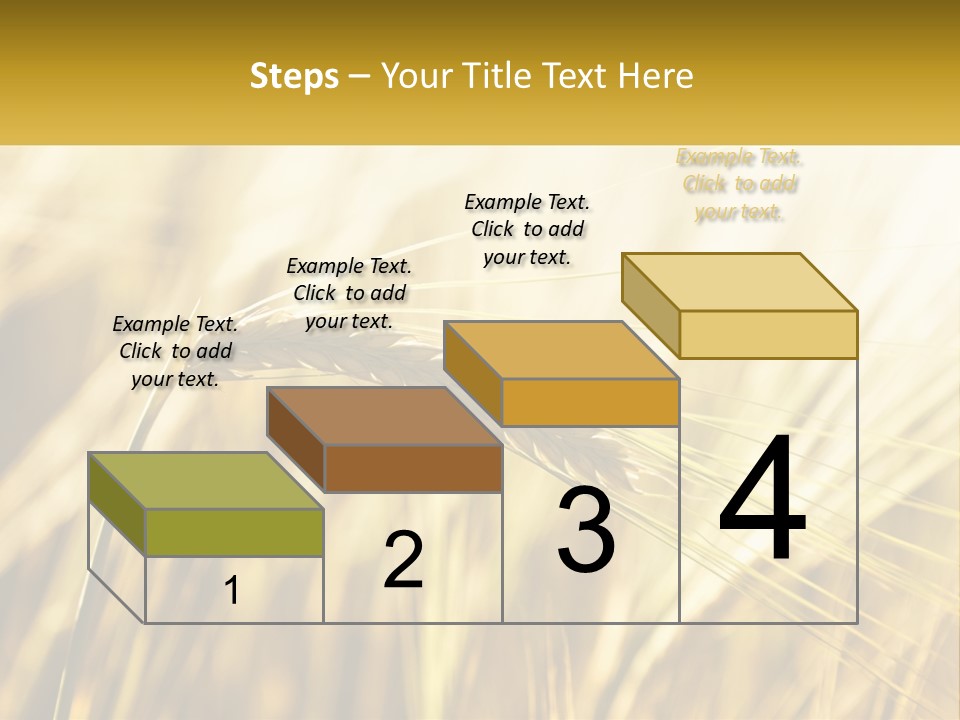Straw Gold Meadow PowerPoint Template