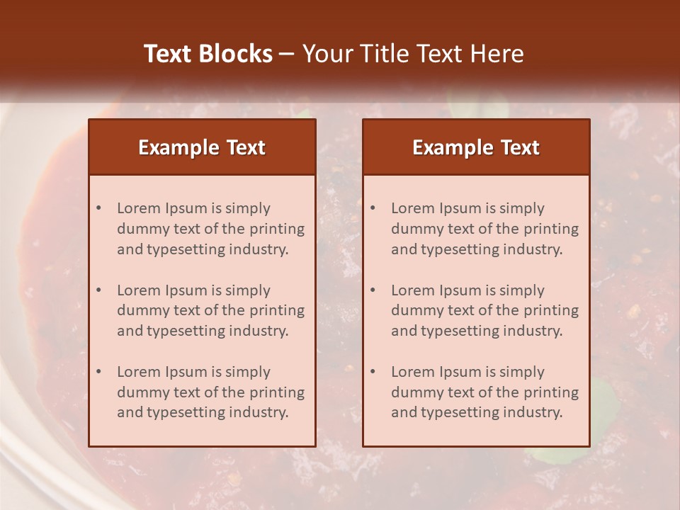 Meatball Meal Beef PowerPoint Template