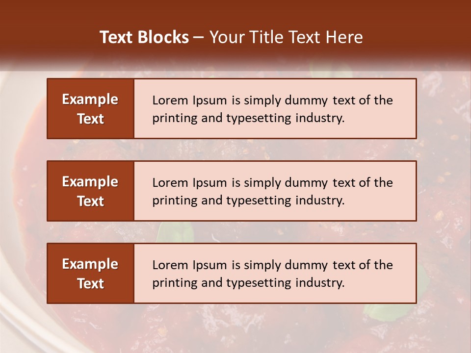 Meatball Meal Beef PowerPoint Template