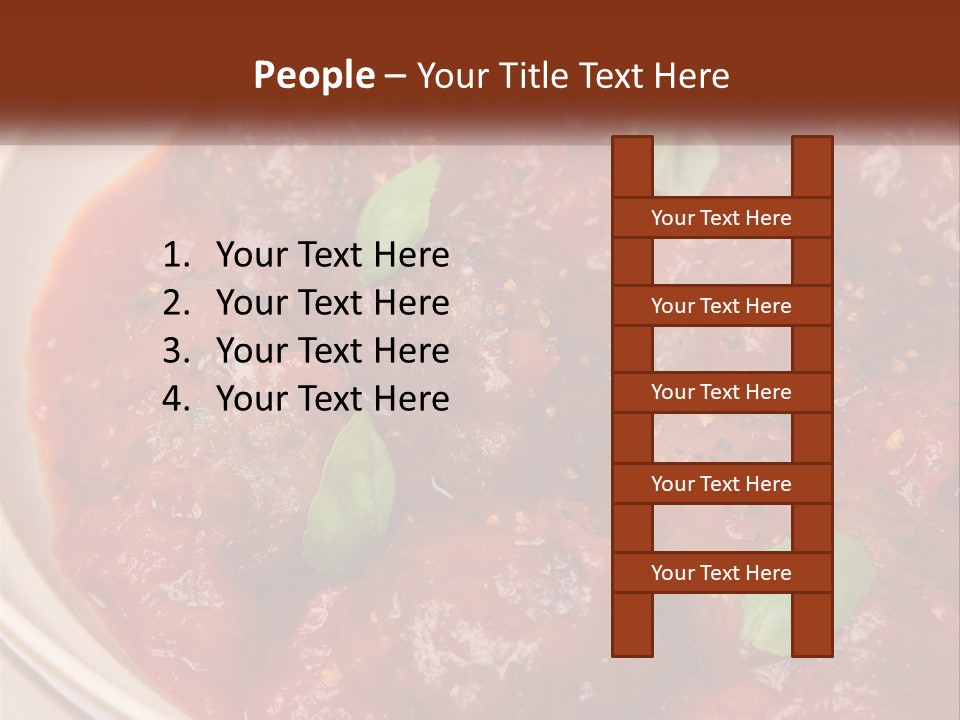 Meatball Meal Beef PowerPoint Template