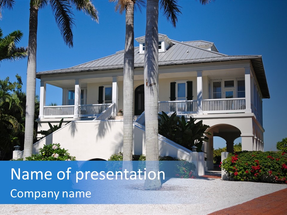 Tropical Estate Residential PowerPoint Template