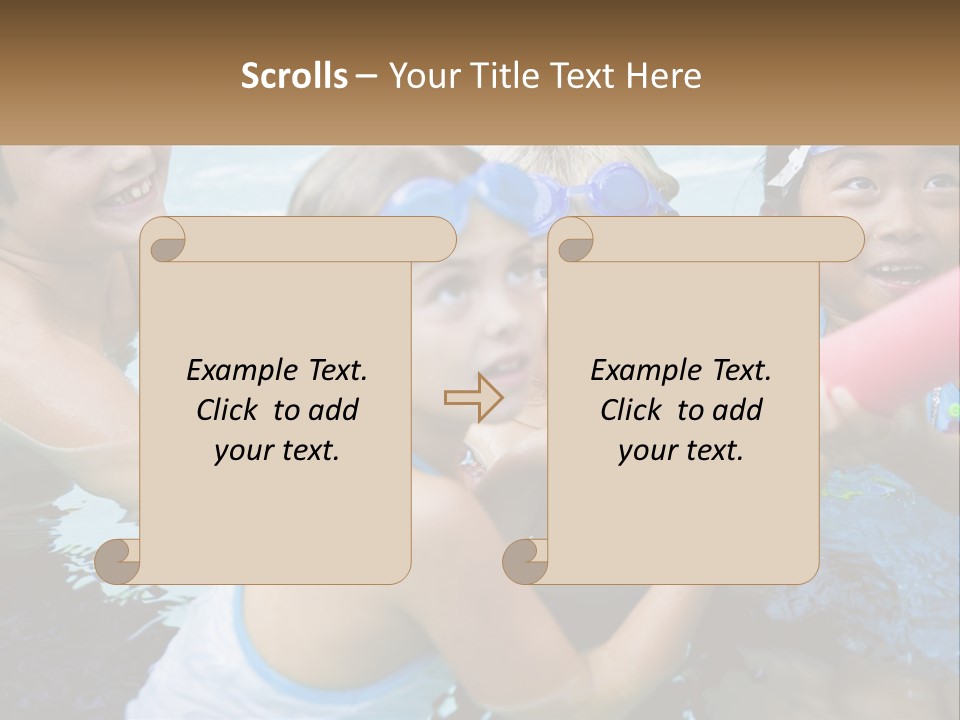 Sister Laughing Years PowerPoint Template