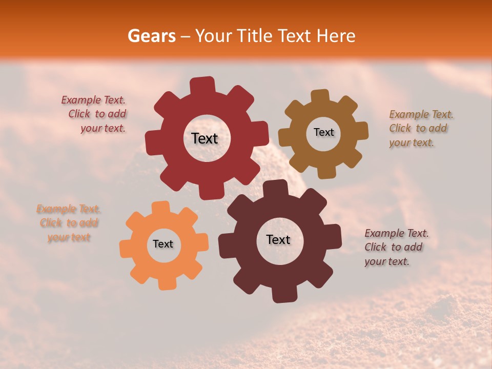 Confectionery Closeup Group PowerPoint Template