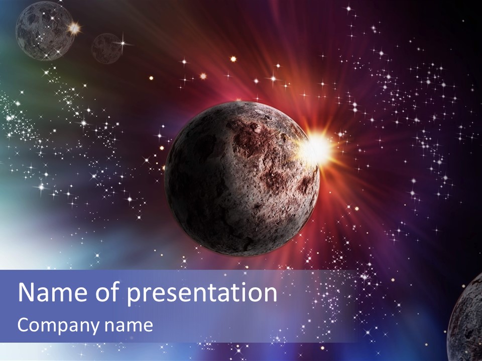 Star Illustration Sun PowerPoint Template