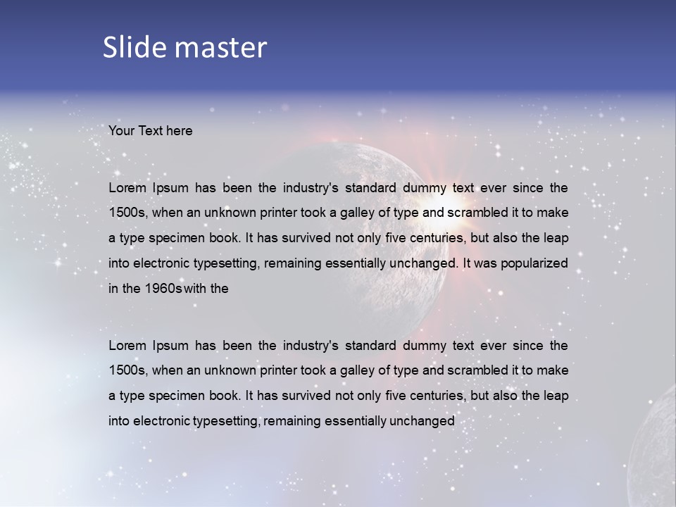 Star Illustration Sun PowerPoint Template