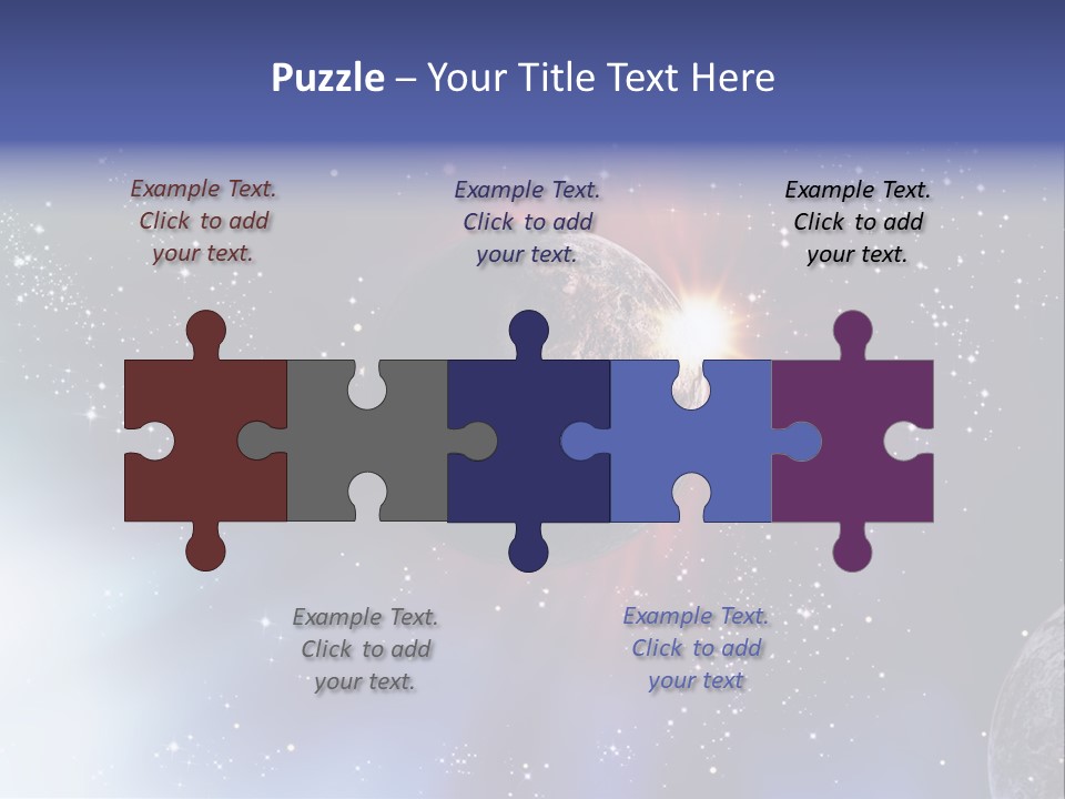 Star Illustration Sun PowerPoint Template