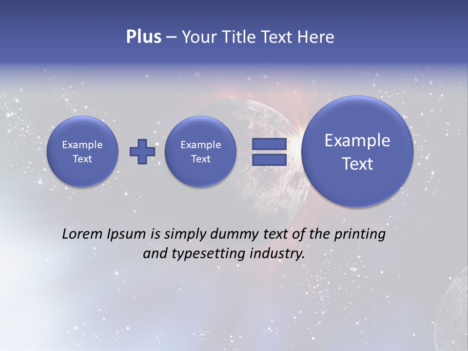Star Illustration Sun PowerPoint Template
