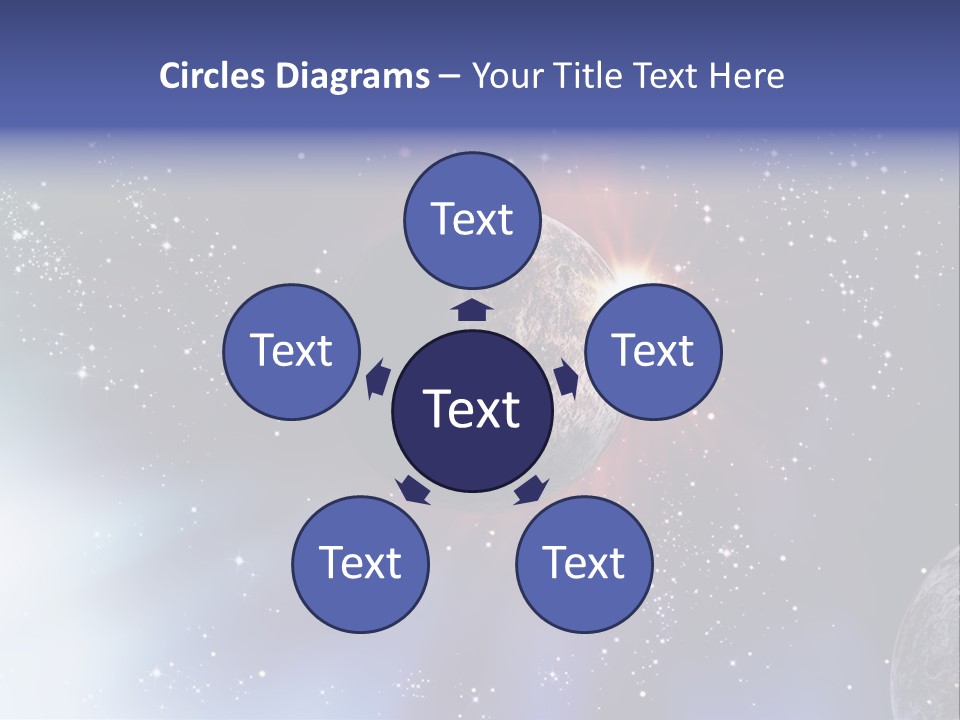 Star Illustration Sun PowerPoint Template