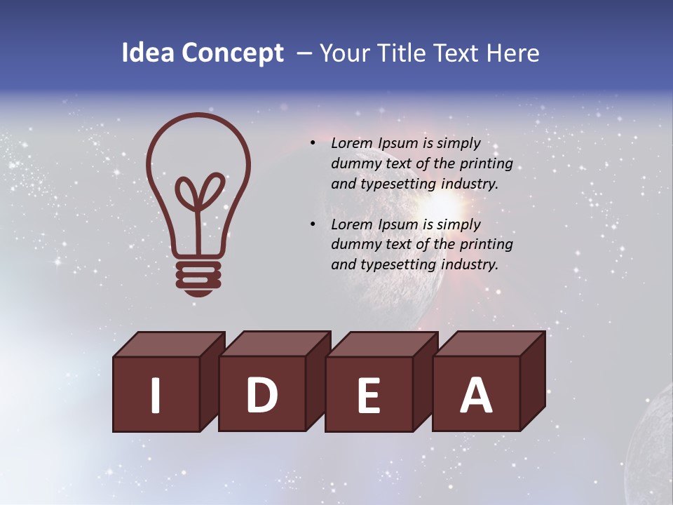 Star Illustration Sun PowerPoint Template