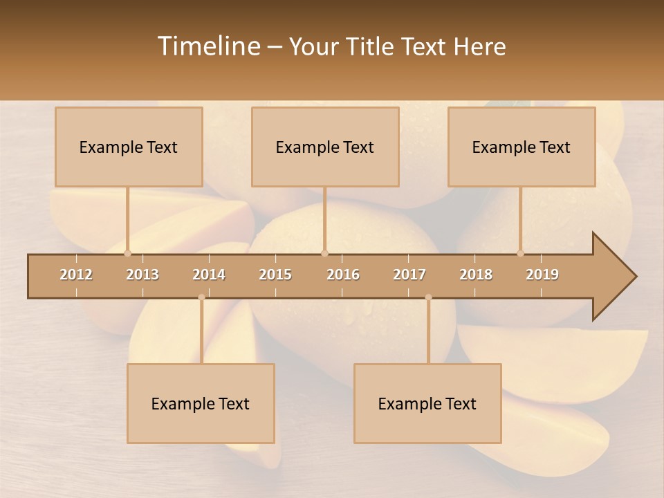 Cut Mango With Mango Leaf Juicy PowerPoint Template