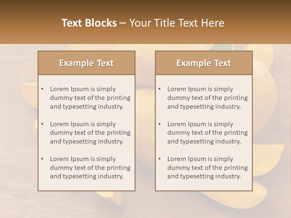 Cut Mango With Mango Leaf Juicy PowerPoint Template