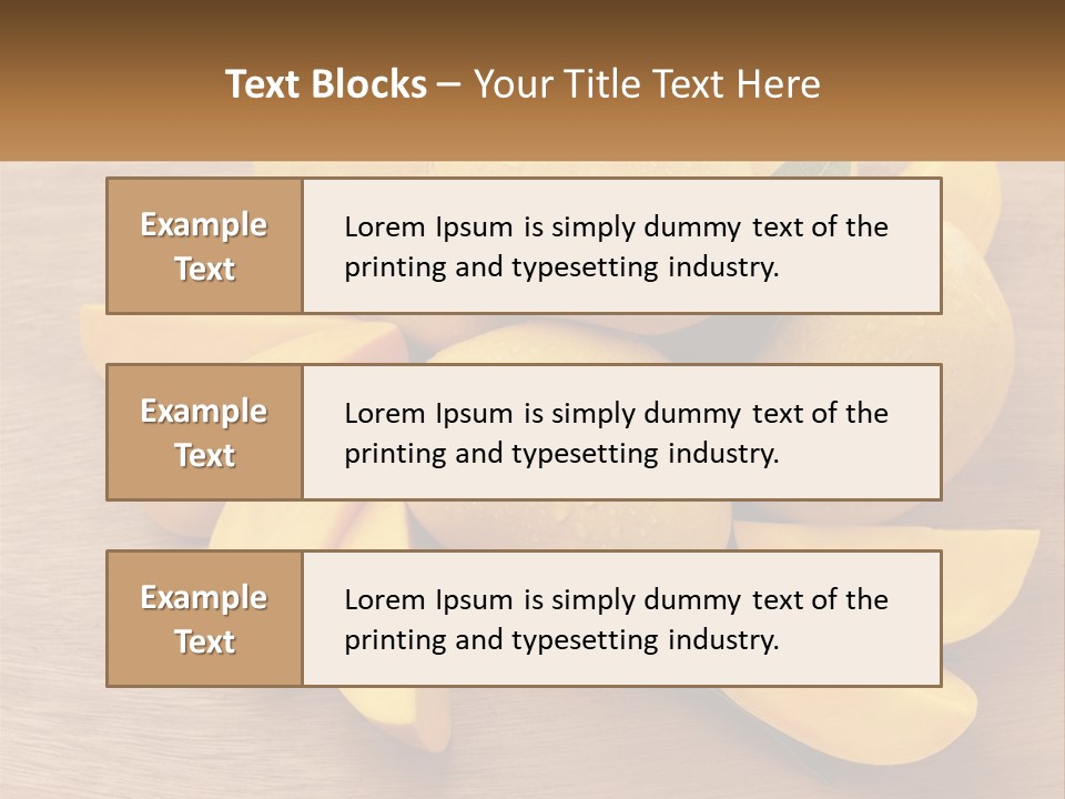 Cut Mango With Mango Leaf Juicy PowerPoint Template
