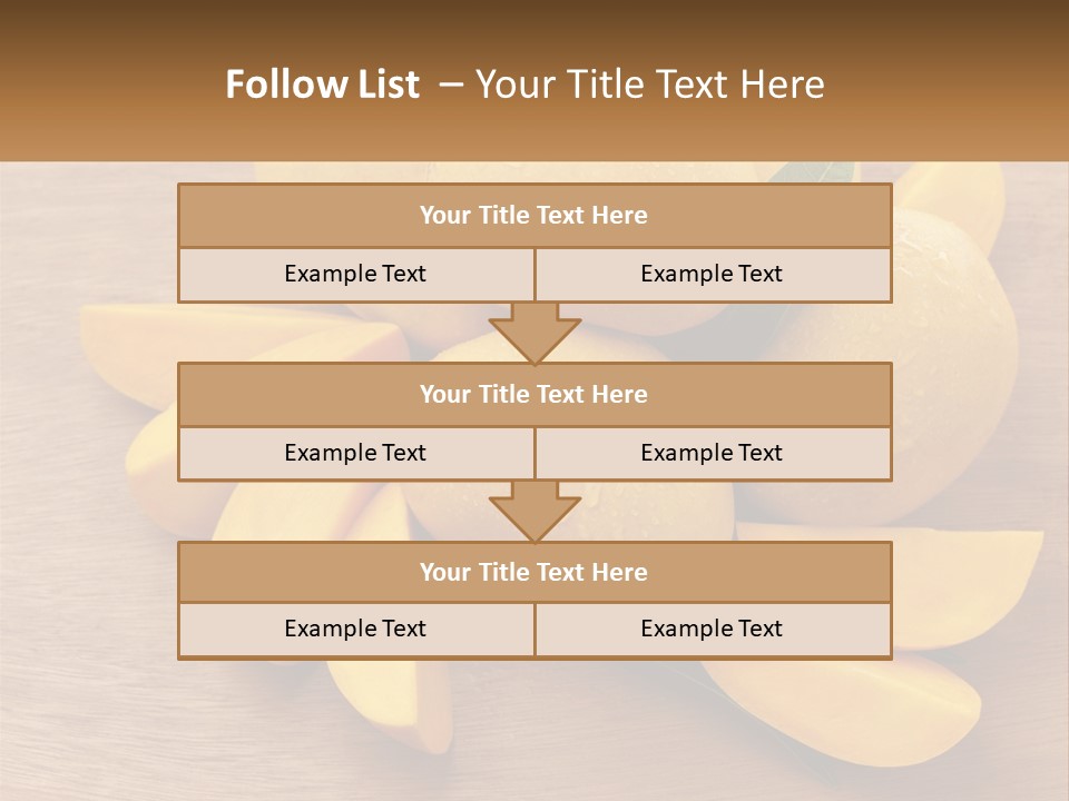 Cut Mango With Mango Leaf Juicy PowerPoint Template