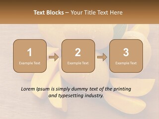 Cut Mango With Mango Leaf Juicy PowerPoint Template