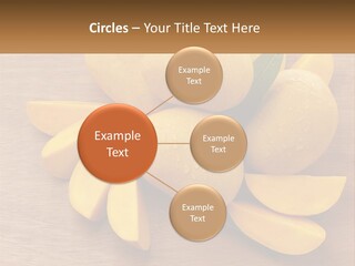 Cut Mango With Mango Leaf Juicy PowerPoint Template