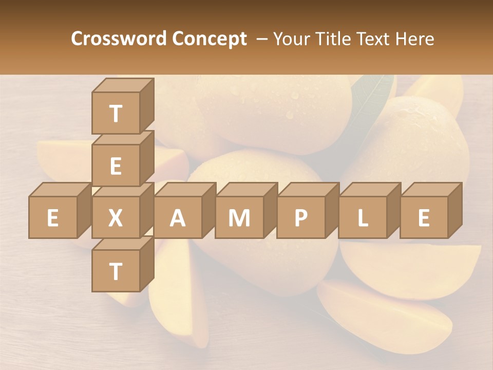 Cut Mango With Mango Leaf Juicy PowerPoint Template