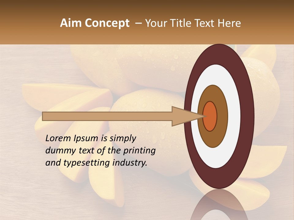 Cut Mango With Mango Leaf Juicy PowerPoint Template