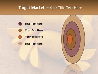 Cut Mango With Mango Leaf Juicy PowerPoint Template