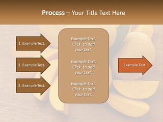 Cut Mango With Mango Leaf Juicy PowerPoint Template