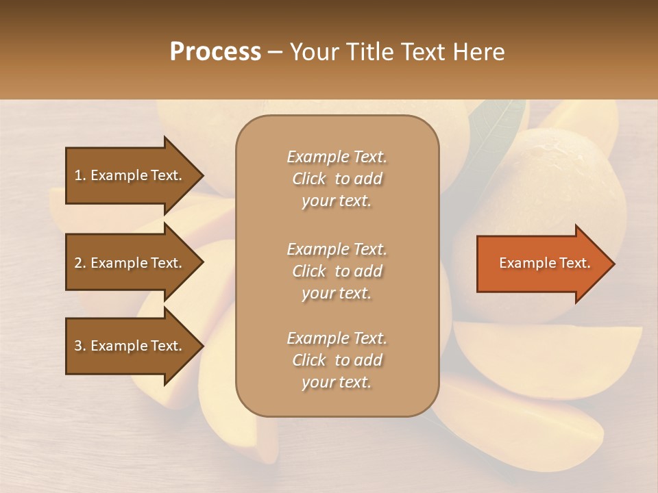 Cut Mango With Mango Leaf Juicy PowerPoint Template