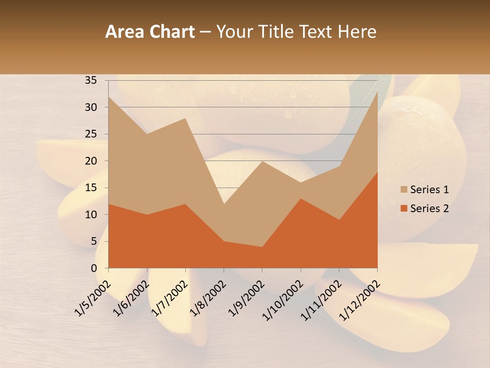 Cut Mango With Mango Leaf Juicy PowerPoint Template