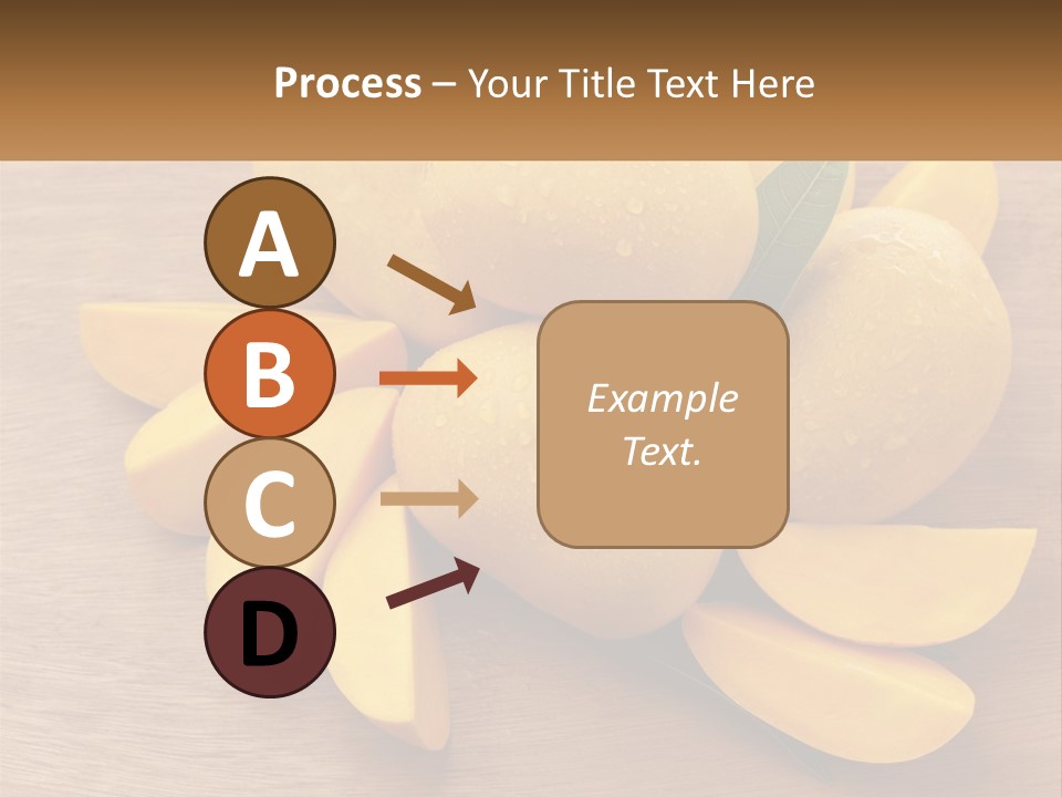 Cut Mango With Mango Leaf Juicy PowerPoint Template