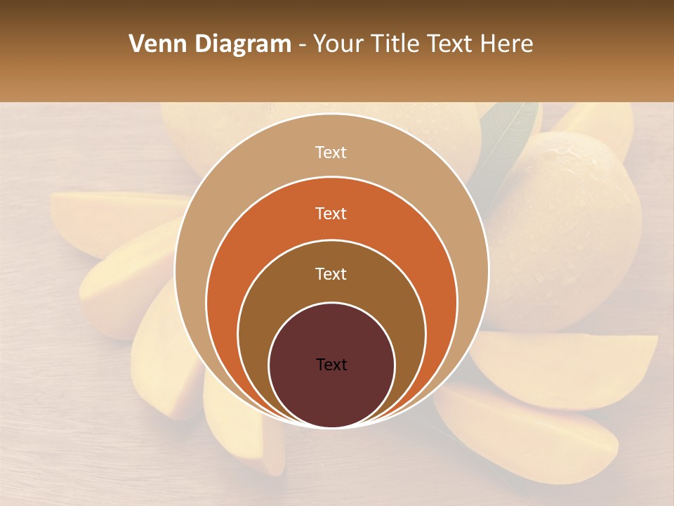 Cut Mango With Mango Leaf Juicy PowerPoint Template