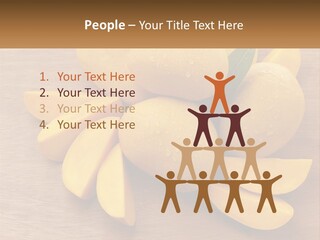 Cut Mango With Mango Leaf Juicy PowerPoint Template