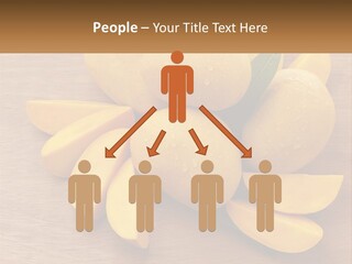 Cut Mango With Mango Leaf Juicy PowerPoint Template