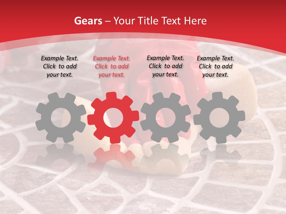 Hand White Worker PowerPoint Template