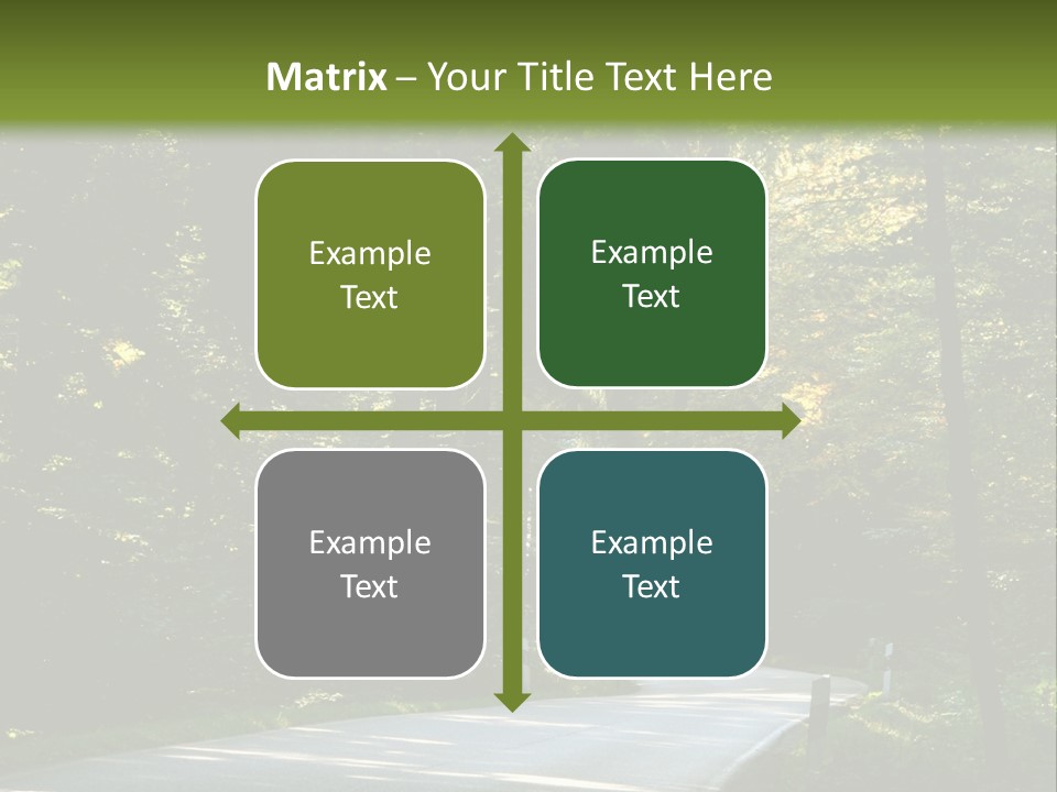 Sunny Indirect Pavement PowerPoint Template