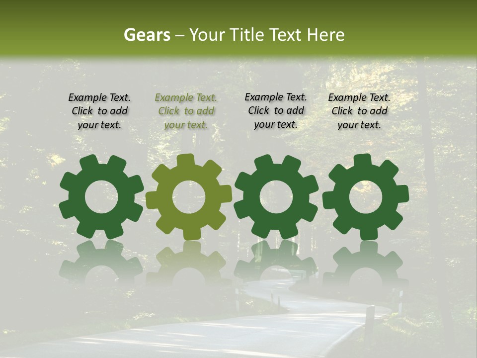 Sunny Indirect Pavement PowerPoint Template