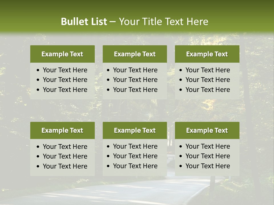 Sunny Indirect Pavement PowerPoint Template