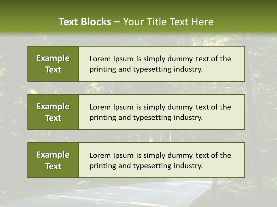 Sunny Indirect Pavement PowerPoint Template