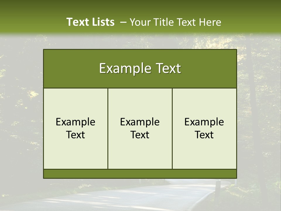 Sunny Indirect Pavement PowerPoint Template