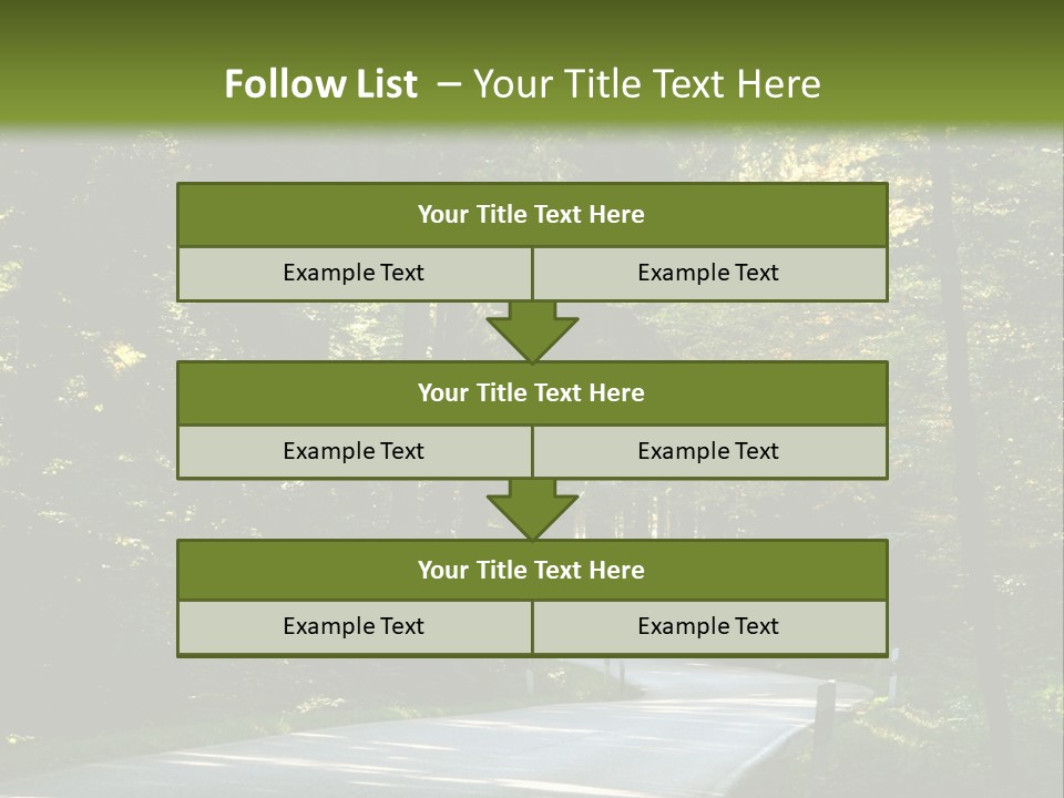 Sunny Indirect Pavement PowerPoint Template