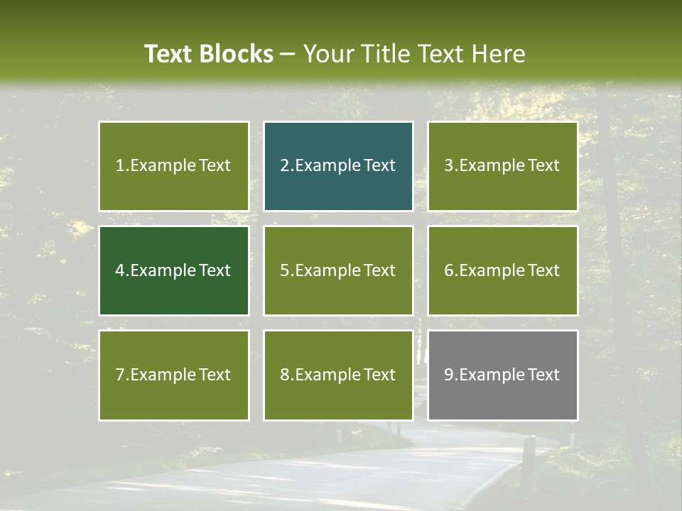 Sunny Indirect Pavement PowerPoint Template