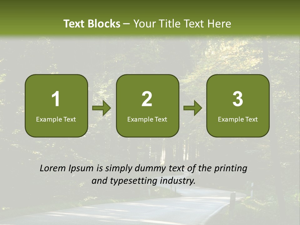 Sunny Indirect Pavement PowerPoint Template