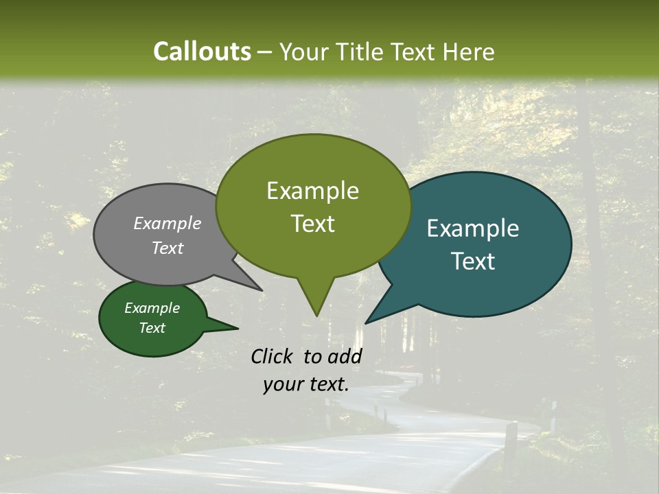 Sunny Indirect Pavement PowerPoint Template