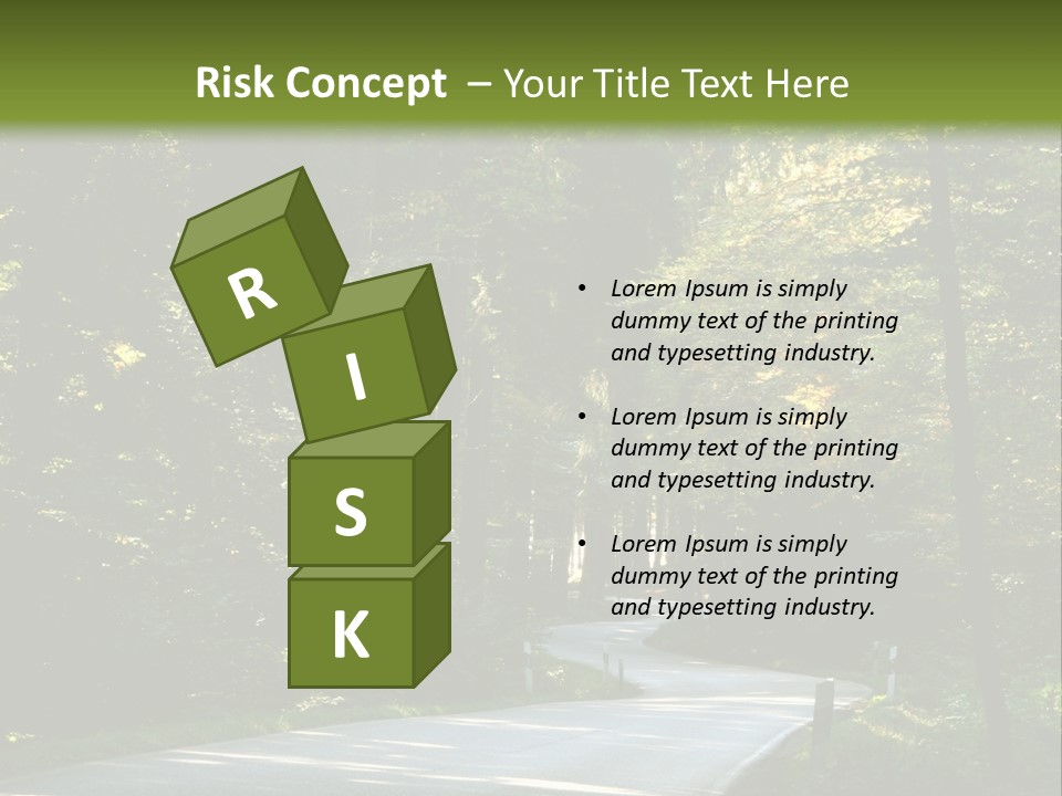 Sunny Indirect Pavement PowerPoint Template