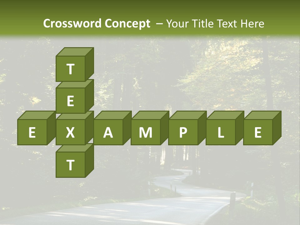 Sunny Indirect Pavement PowerPoint Template