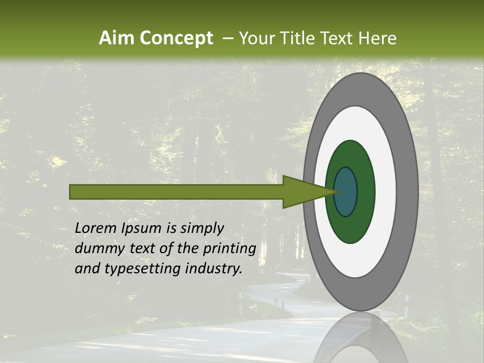 Sunny Indirect Pavement PowerPoint Template