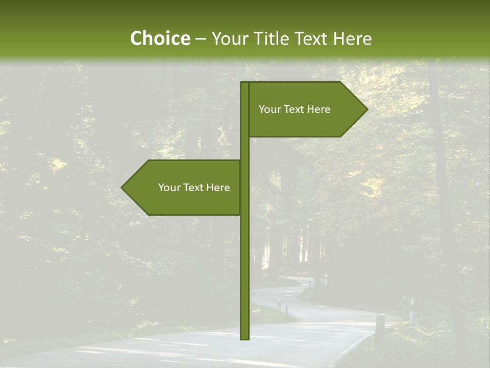 Sunny Indirect Pavement PowerPoint Template