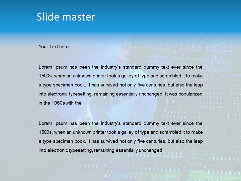 Networking Transfer Circuit PowerPoint Template