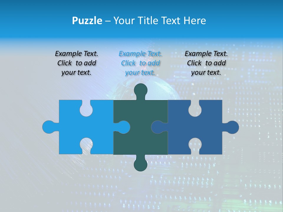 Networking Transfer Circuit PowerPoint Template