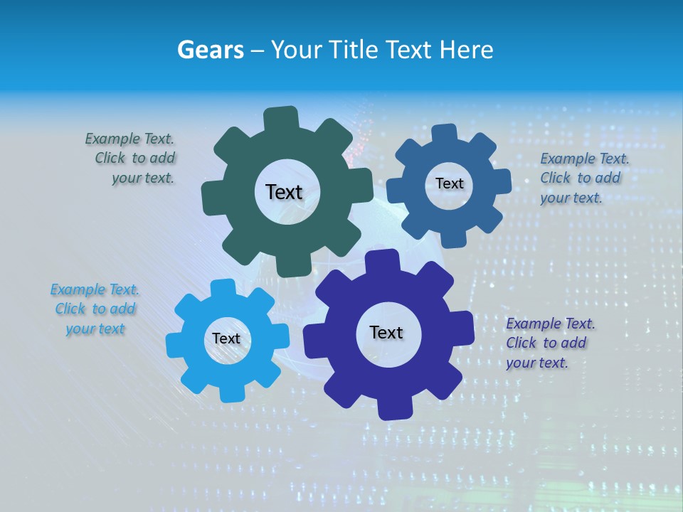 Networking Transfer Circuit PowerPoint Template