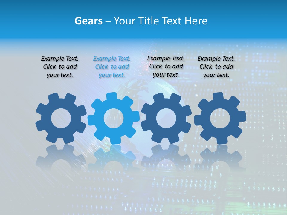 Networking Transfer Circuit PowerPoint Template